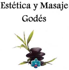 Logo godes masajista madrid acento